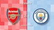 Arsenal 2-1 Manchester City in words and numbers