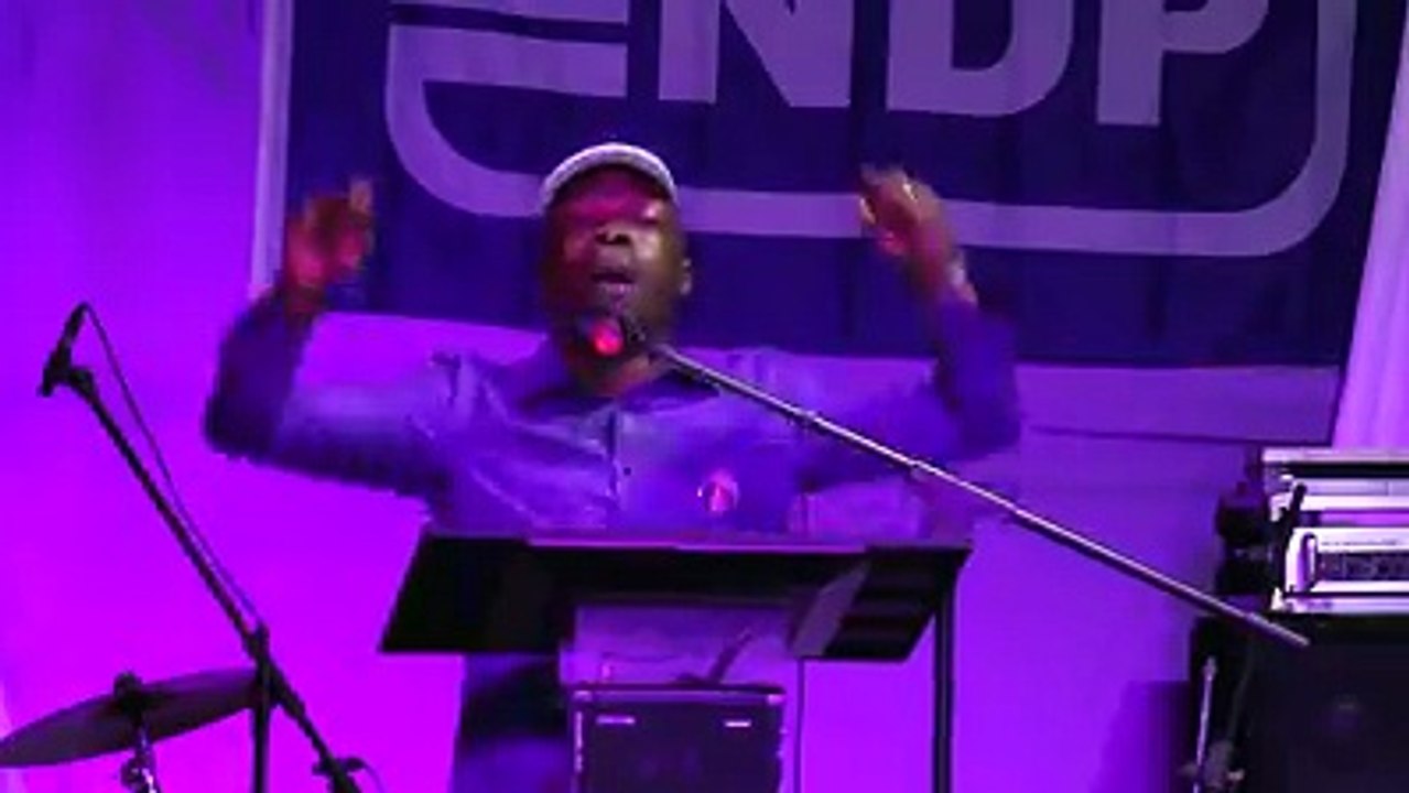 NDP vergadering voor de verkiezing van 2015