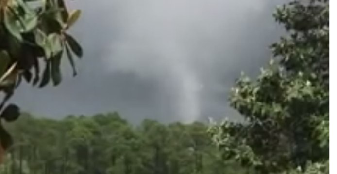 Waterspout Churns Overhead in Panama City Beach