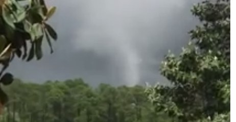 Waterspout Churns Overhead in Panama City Beach