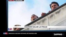 Emmanuel Macron : il entonne une Marseillaise sur le toit de son QG