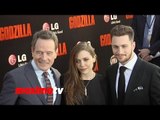 GODZILLA Premiere Aaron Taylor-Johnson, Elizabeth Olsen, Bryan Cranston