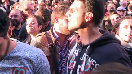 Présidentielle: réactions des supporters de Jean-Luc Mélenchon