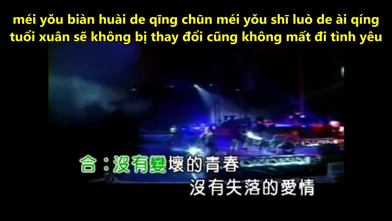 hoc tieng trung tren mang, qua bài hát : zhi yao you ni - chỉ cần có em