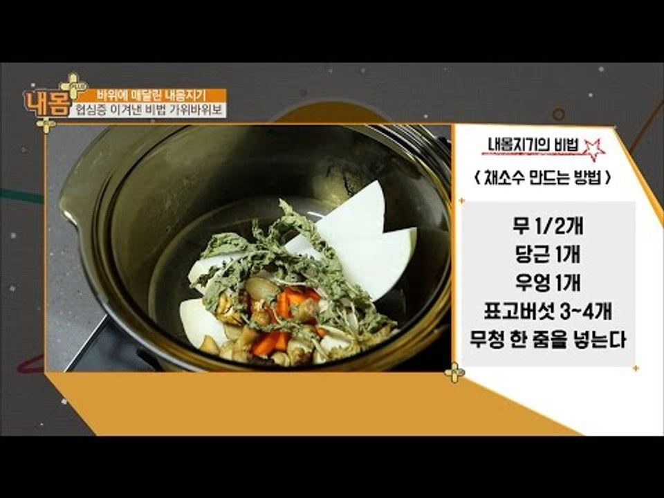 협심증을 이겨낸 비법! 채소수 레시피 대공개! [내 몸 플러스] 36회 20161211