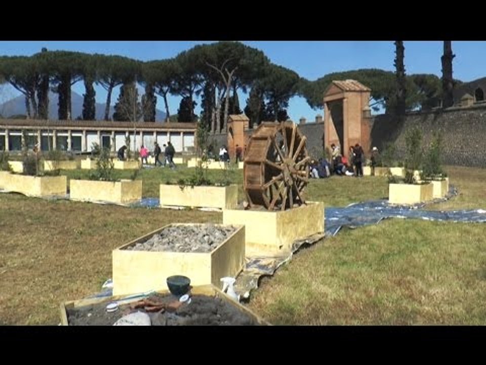 Pompei (NA) - "Il Terzo Paradiso" di Pistoletto agli Scavi (14.03.17)