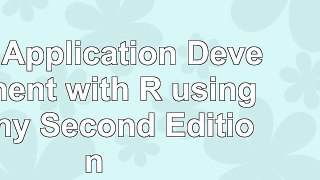 Web Application Development with R using Shiny  Second Edition