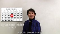 Learn Japanese through video - How to say stuff in a week