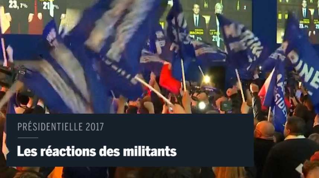 Présidentielle 2017 : les réactions des militants à l'annonce des résultats