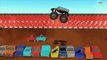 Monster truck | Wheels on the monster trucks go round and round | Nursery rhymes