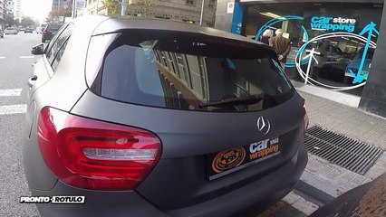 Te gustaría ver un Mercedes Clase A en Gris Antracita Mate Car Wrapping by Pronto Rotulo