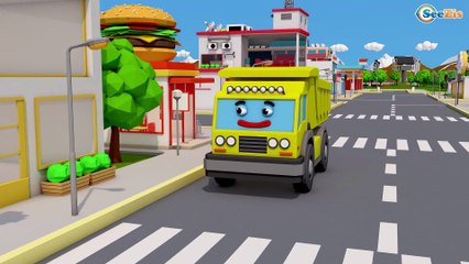 Wheels On The Bus and Color Car for Kids - Cars Cartoon w Colors for Children Nursery Rhymes