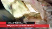 Hakkari'de PKK'ya ait silah ele geçirildi
