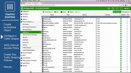 Limiting bandwidth with traffic shaping_FortiOS 5.4.0