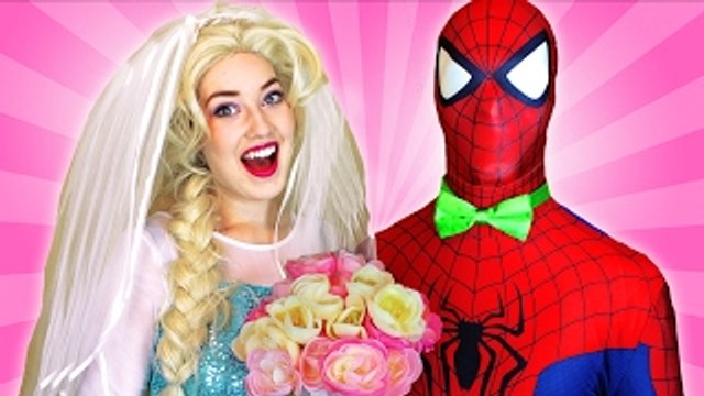 Frozen Elsa & Spiderman VALENTINES SPECIAL! w/ Joker Princess Anna Hulk Cinderella! Superhero Fun