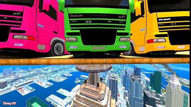 Color Tractors with Lightning Mcqueen Colors Cars in Spiderman Cartoon Videos- Learn Numbers & Color