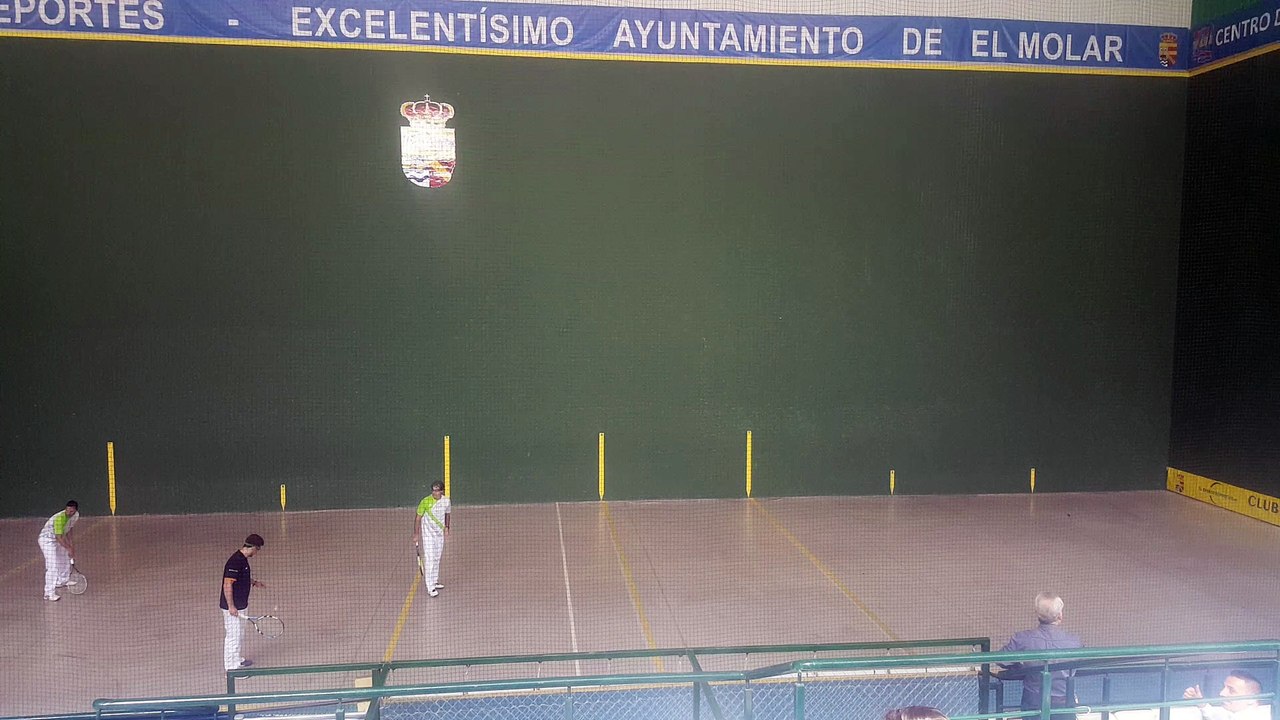 Frontenis olimpico previas cto de España Molareño B vs Terrasa A ultimo tanto emocionante set 2