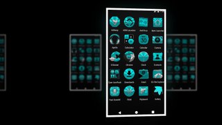 Cyan Icon Pack for Android Phones and Tablets FREE