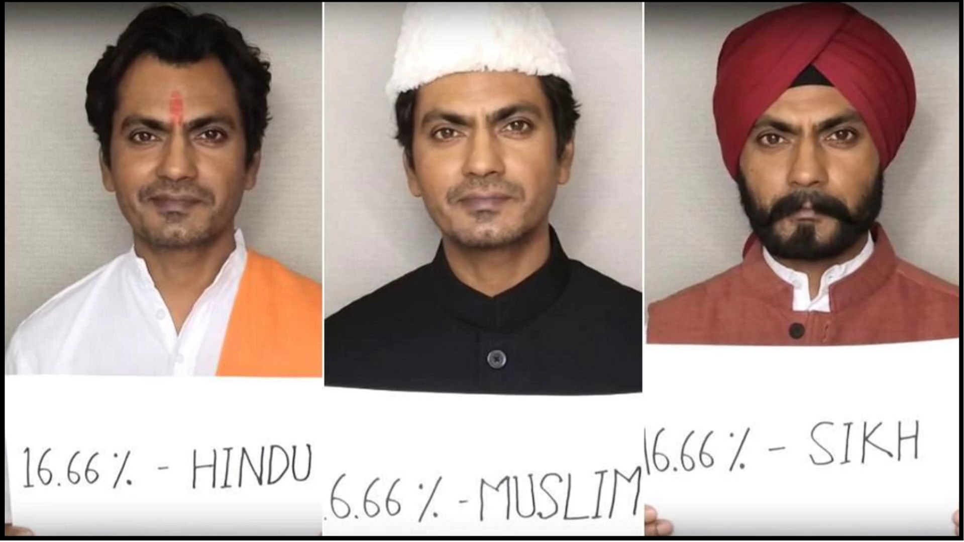 ⁣Nawazuddin Siddiqui slams religion politics in thought provoking video