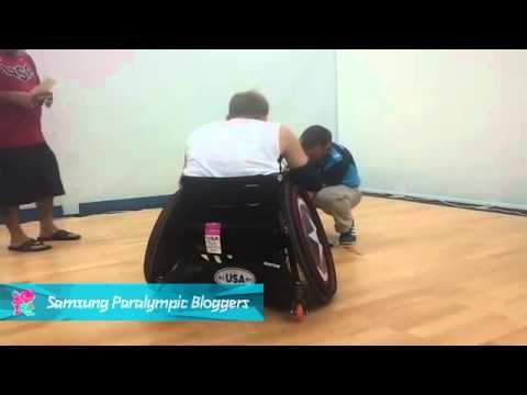 Jason Reiger - Wheelchair Rugby Chair Checks, London Paralympics 2012
