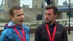 Marathon runners reunite after heroic finish line rescue