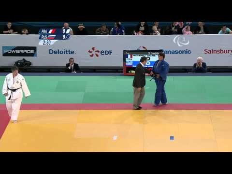 Judo - FRA vs RUS - Women +70 kg Quarterfinals - London 2012 Paralympic Games