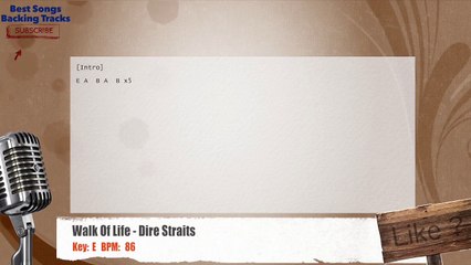 Walk Of Life - Dire Straits Vocal Backing Track