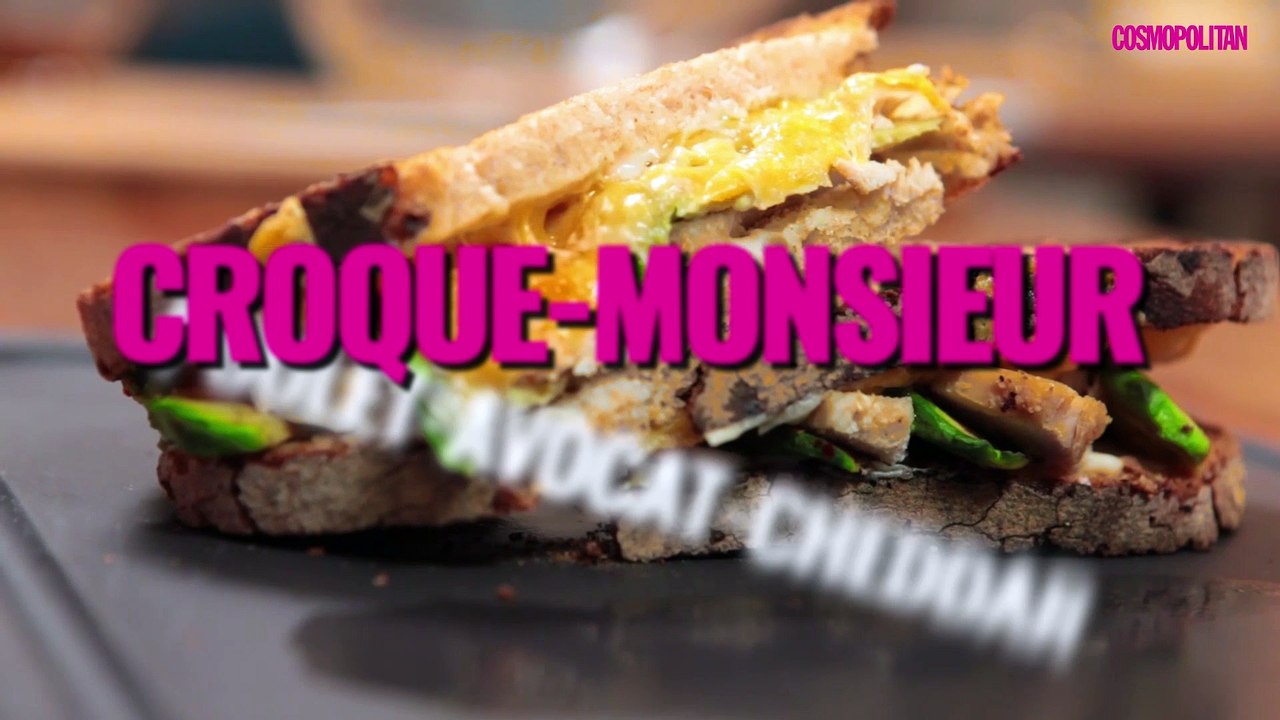Comment faire un croque-monsieur cheddar-poulet-avocat ?
