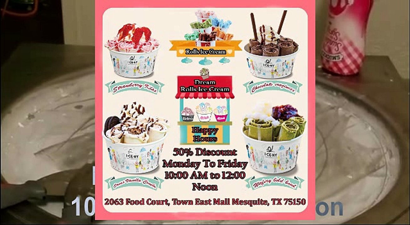 DreamRollsIce - Thai Rolls Ice Cream In Garland and Thai Rolls Ice Cream In Frisco