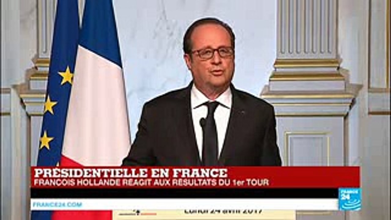 REPLAY - François Hollande La présence de l'extrême droite fait courir un risque pour le pays. Je voterai Emmanuel Macron