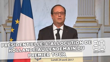 Présidentielle: L'allocution de Hollande au lendemain du premier tour