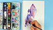 Painting with Watercolors & Q&A _ Crystal Cluster Painting With Watercolors _ Painting with mako-JDFY2p