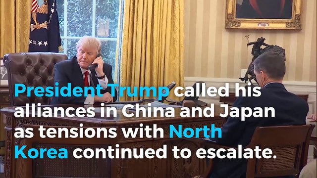 Trump phones Asia alliances amid North Korea tensions