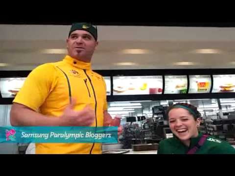 Brad Ness - Breakfast @ McDonalds, Paralympics 2012