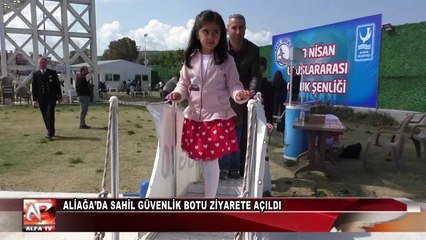 Aliağa’da Sahil Güvenlik Botu Ziyarete Açıldı