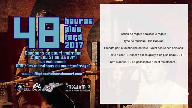 La philosophie d'ici et maintenant, 48 heures plus tard 2017