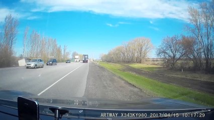 Trucker Falls Asleep and Narrowly Avoids Traffic