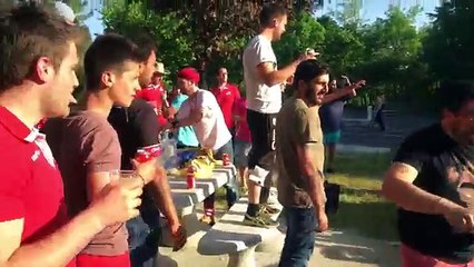 when the bus stops the fun starts