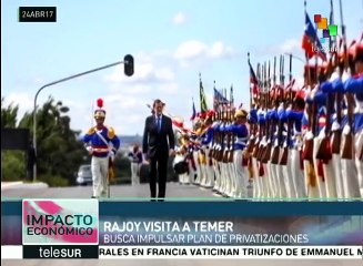 Visita de Rajoy a Brasil busca apoyar inversiones españolas