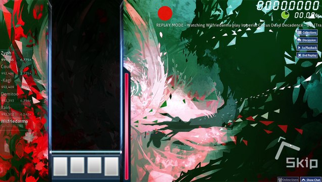 osu! Mania 4K - Wilfriedarma - Imperial Circus Dead Decadence - Uta - [Tragic Ends] - OMG :o