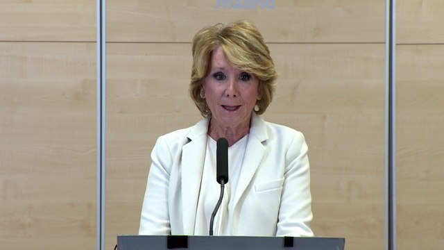 Esperanza Aguirre dimite de todos sus cargos públicos