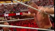Roman Reigns destroying Brock Lesnar