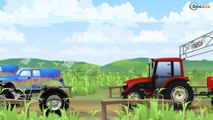 Traktor Animacje i inne - Bajki - Czerwony Traktorek Praca | Fairy tractors for Kids