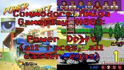 Commodore Amiga Gameplay #003: Power Drift (all races, all easter eggs)