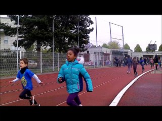 Animation Athlétisme Villejuif le 22/04/2017 échauffement