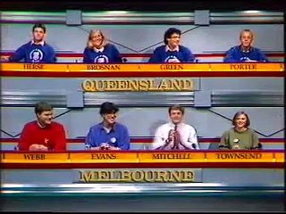 University Challenge Australian Episode 1988 Melbourne vs Queensland Part 1 Of 2