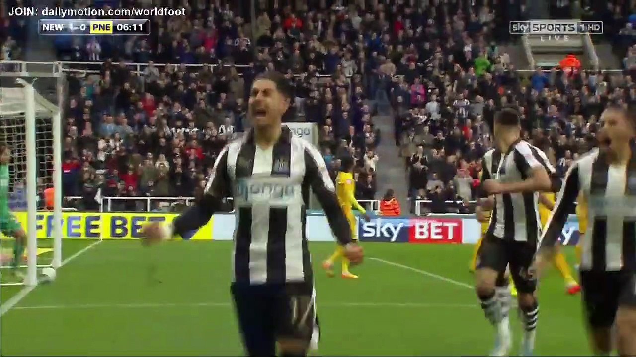 Ayoze Perez Goal HD - Newcastle United 1 - 0 Preston - 24.04.2017 (720p)