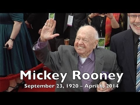 Mickey Rooney Dies at 93 (September 23, 1920 - April 6, 2014) RIP Rooney