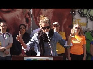 Stana Katic Speech on "Alternative Travel Project" at 9th Annual CicLavia Kick-Off Ceremony