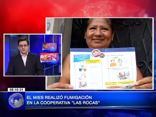 MIES realizó fumigación en la Cooperativa Las Rocas